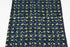 Dark Blue and Yellow Abstract Heart Light Weight Crepe Woven Fabric 3/4 Yard